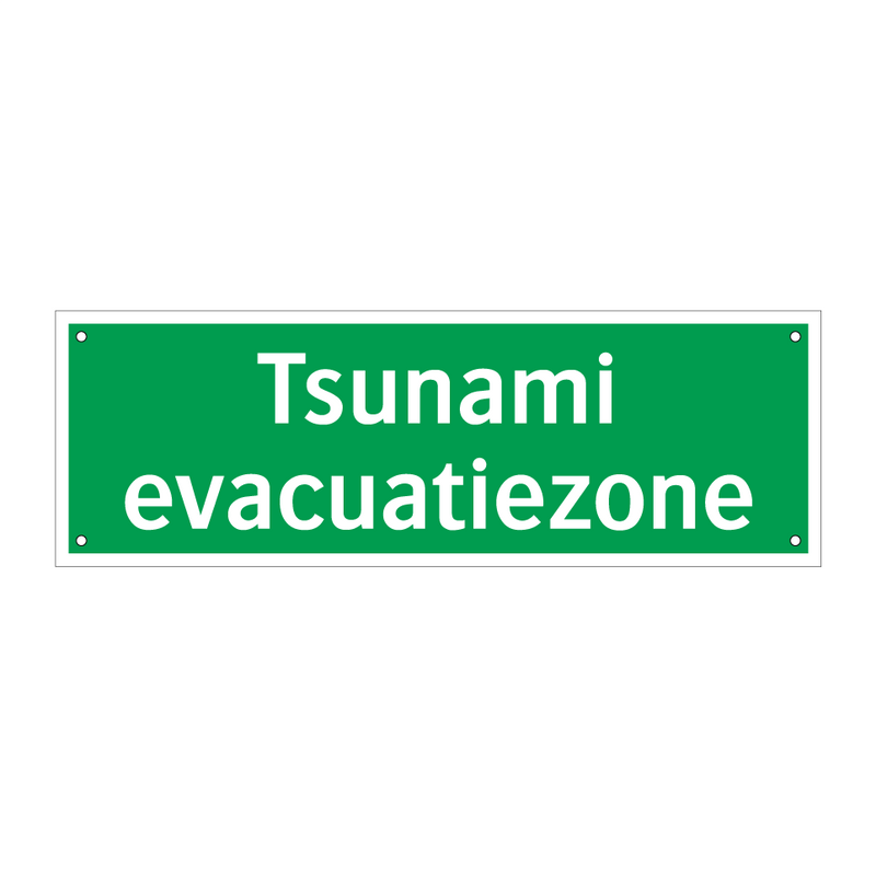 Tsunami evacuatiezone