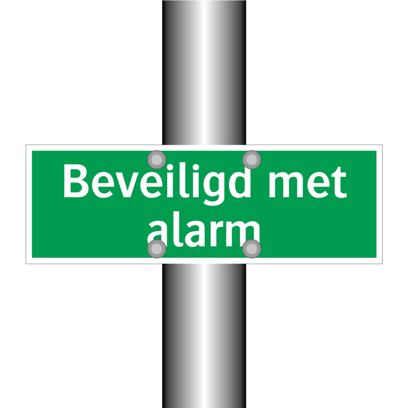 Beveiligd met alarm