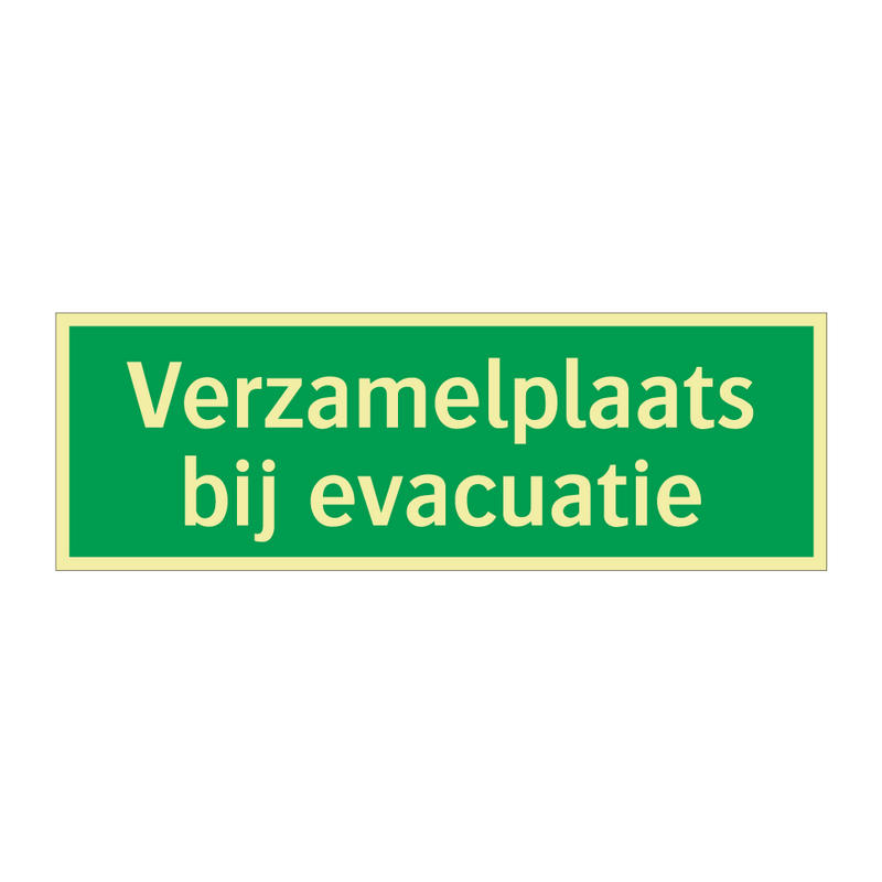 Verzamelplaats bij evacuatie