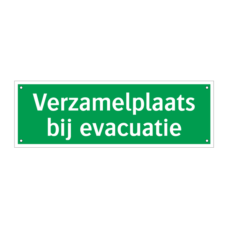 Verzamelplaats bij evacuatie