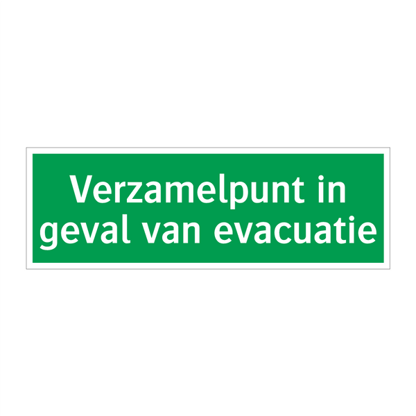 Verzamelpunt in geval van evacuatie