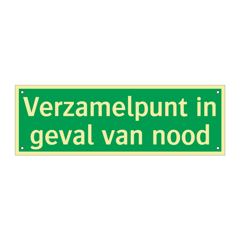 Verzamelpunt in geval van nood