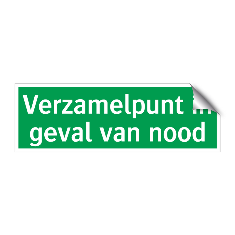 Verzamelpunt in geval van nood