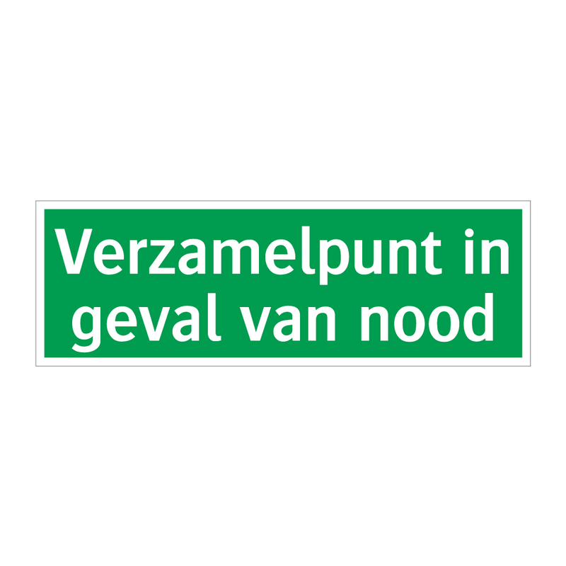 Verzamelpunt in geval van nood