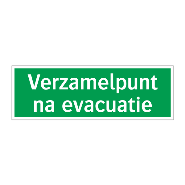 Verzamelpunt na evacuatie