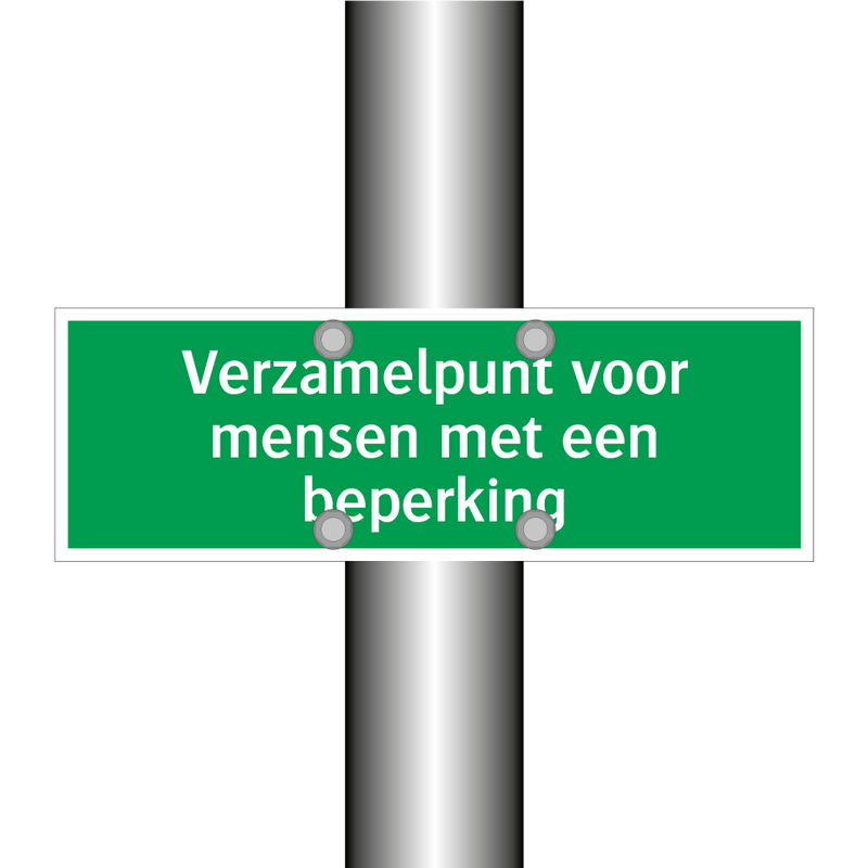 Verzamelpunt voor mensen met een beperking