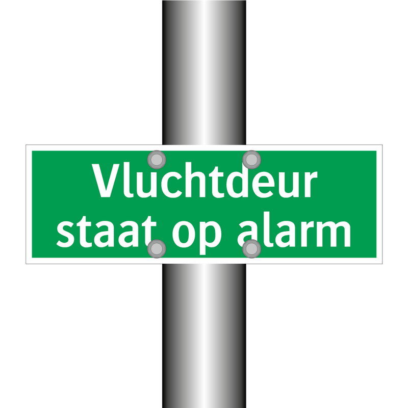 Vluchtdeur staat op alarm