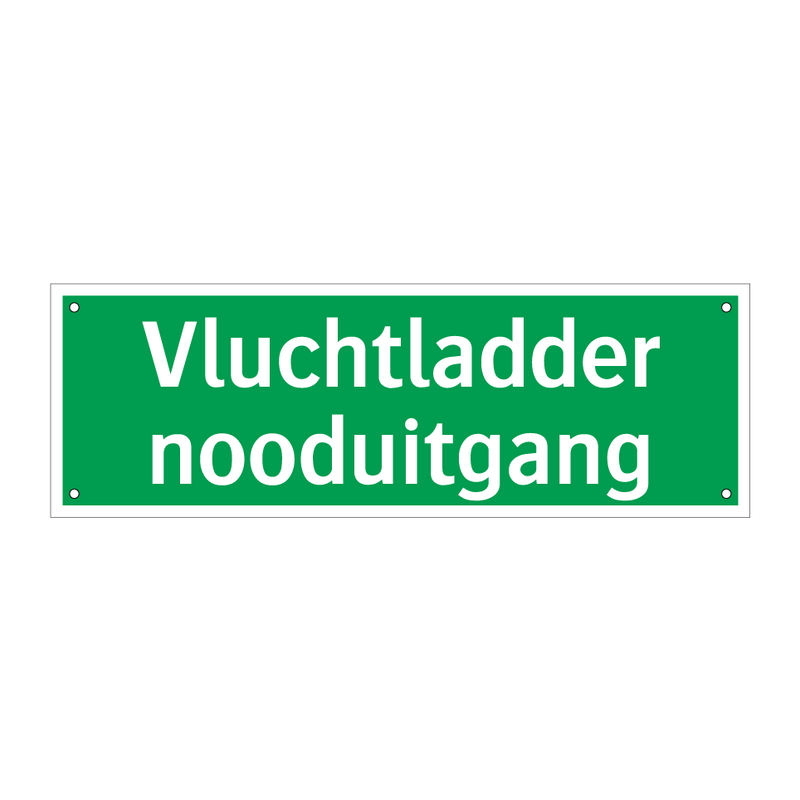 Vluchtladder nooduitgang