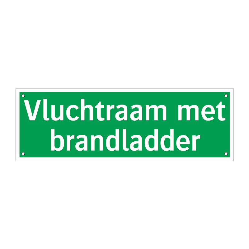 Vluchtraam met brandladder