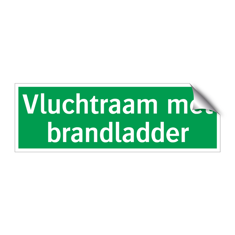 Vluchtraam met brandladder