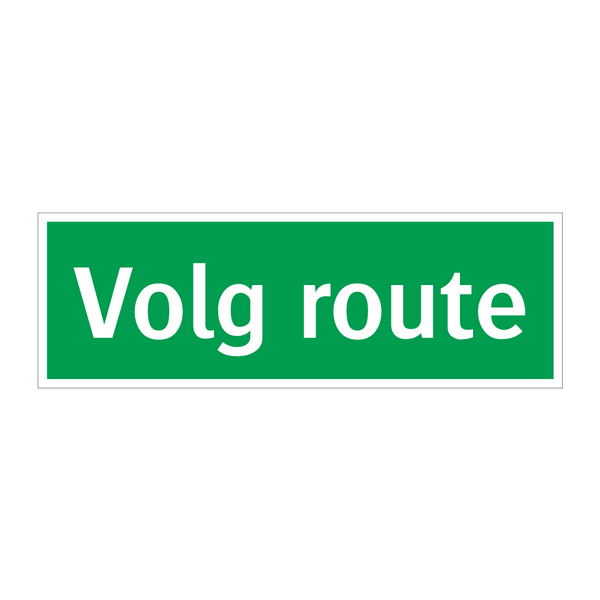 Volg route