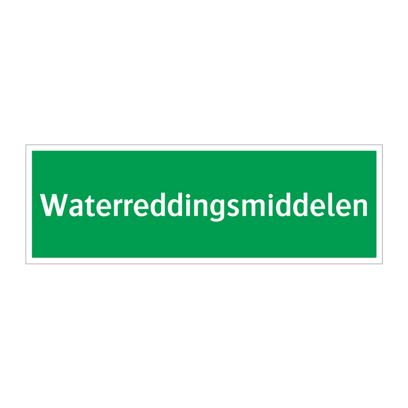 Waterreddingsmiddelen