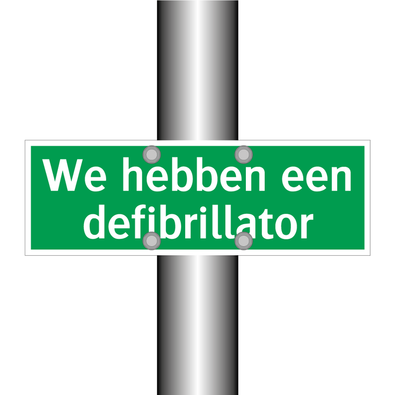 We hebben een defibrillator