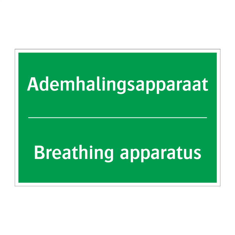 Ademhalingsapparaat - Breathing apparatus & Ademhalingsapparaat - Breathing apparatus