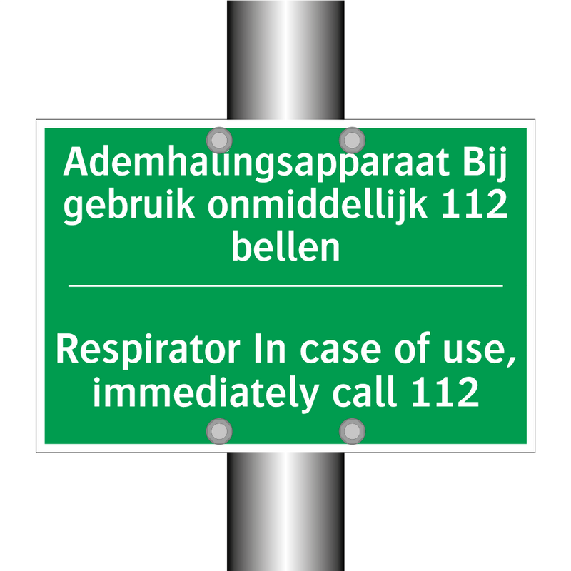 Ademhalingsapparaat Bij gebruik /.../ - Respirator In case of use, /.../