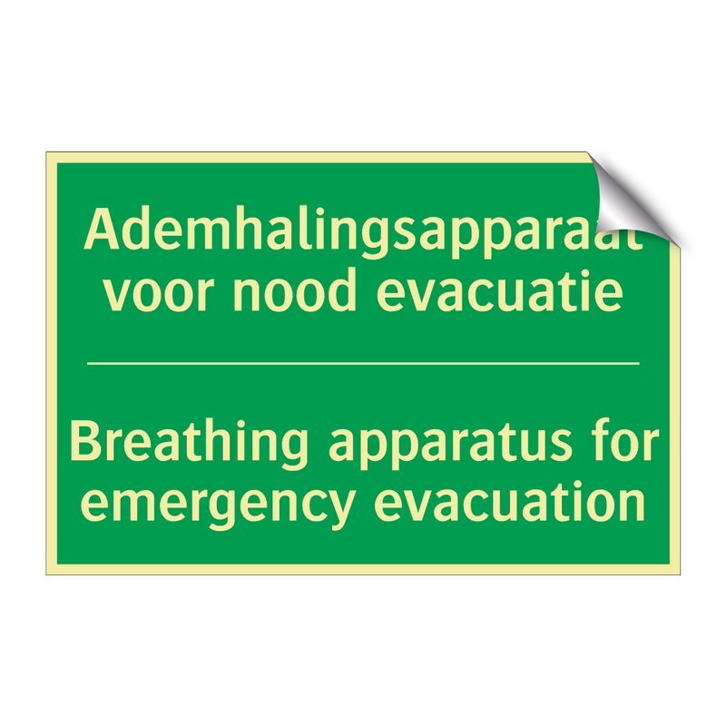 Ademhalingsapparaat voor nood /.../ - Breathing apparatus for emergency /.../