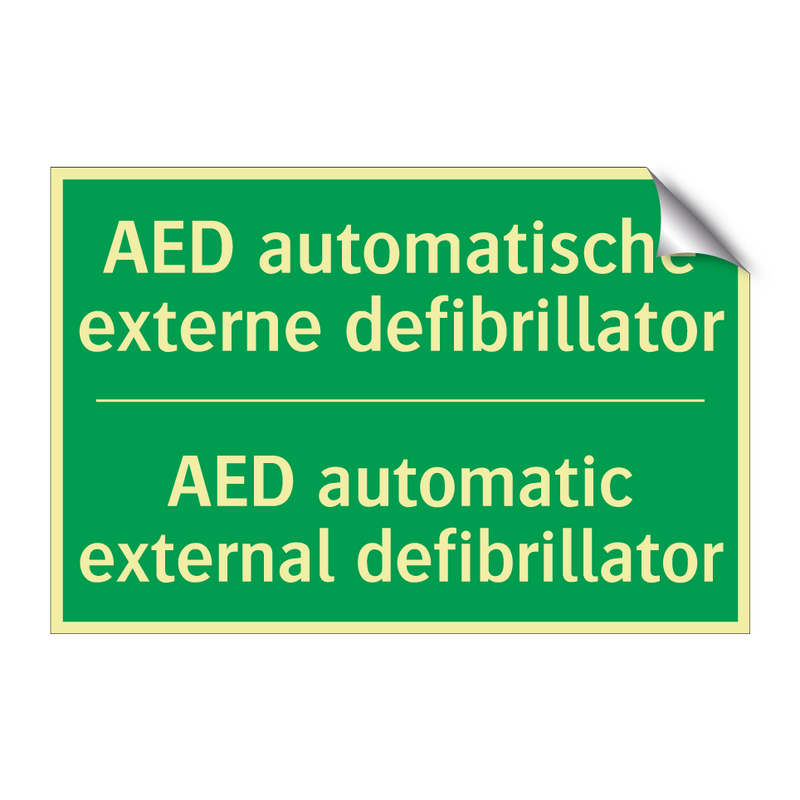 AED automatische externe defibrillator /.../ - AED automatic external defibrillator /.../