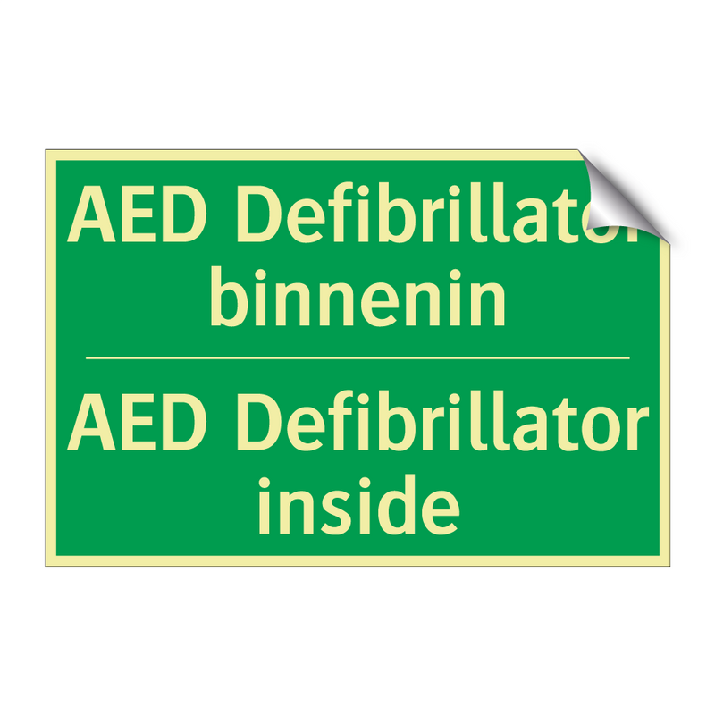 AED Defibrillator binnenin - AED Defibrillator inside