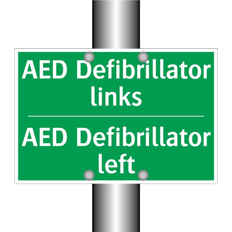 AED Defibrillator links - AED Defibrillator left & AED Defibrillator links - AED Defibrillator left