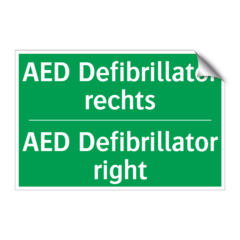 AED Defibrillator rechts - AED Defibrillator right