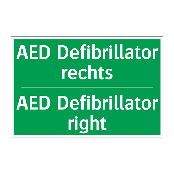 AED Defibrillator rechts - AED Defibrillator right