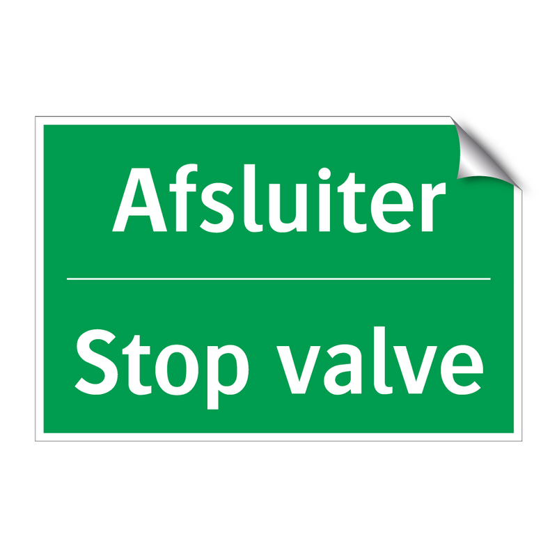 Afsluiter - Stop valve & Afsluiter - Stop valve & Afsluiter - Stop valve & Afsluiter - Stop valve