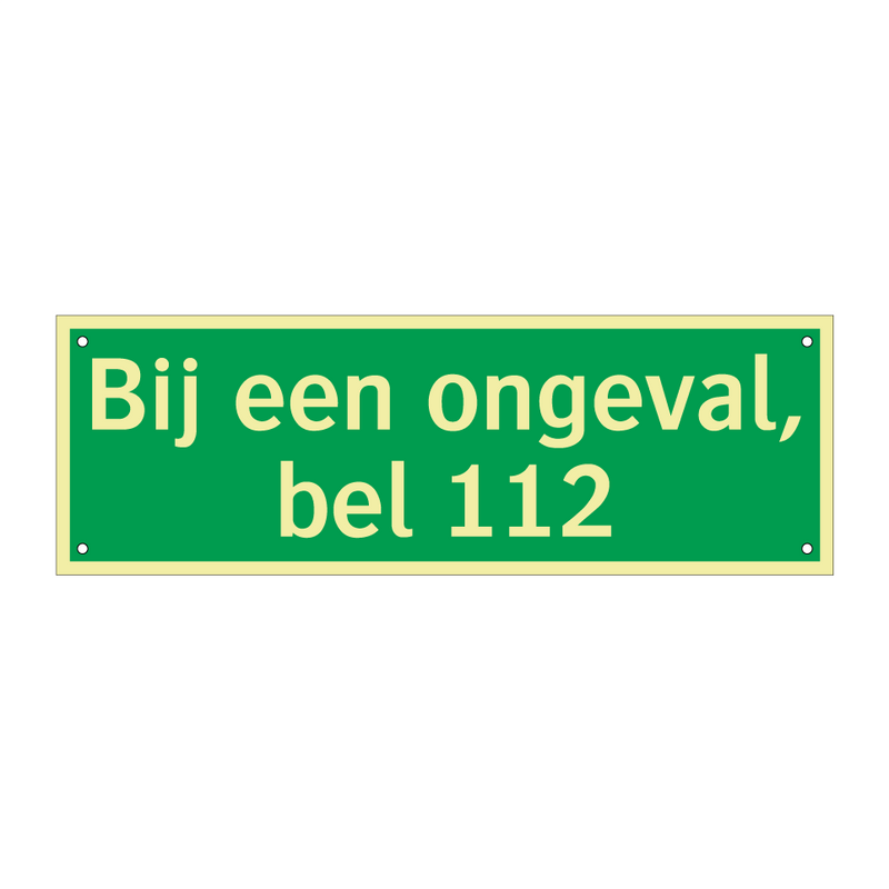 Bij een ongeval, bel 112 & Bij een ongeval, bel 112 & Bij een ongeval, bel 112