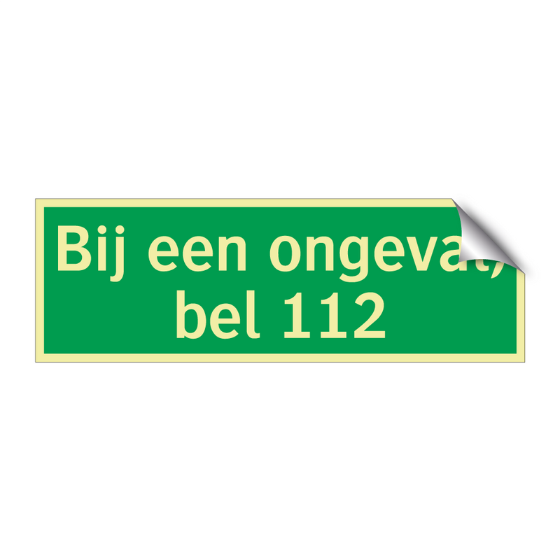 Bij een ongeval, bel 112