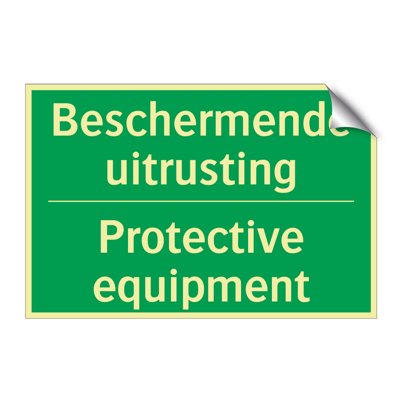 Beschermende uitrusting - Protective equipment & Beschermende uitrusting - Protective equipment