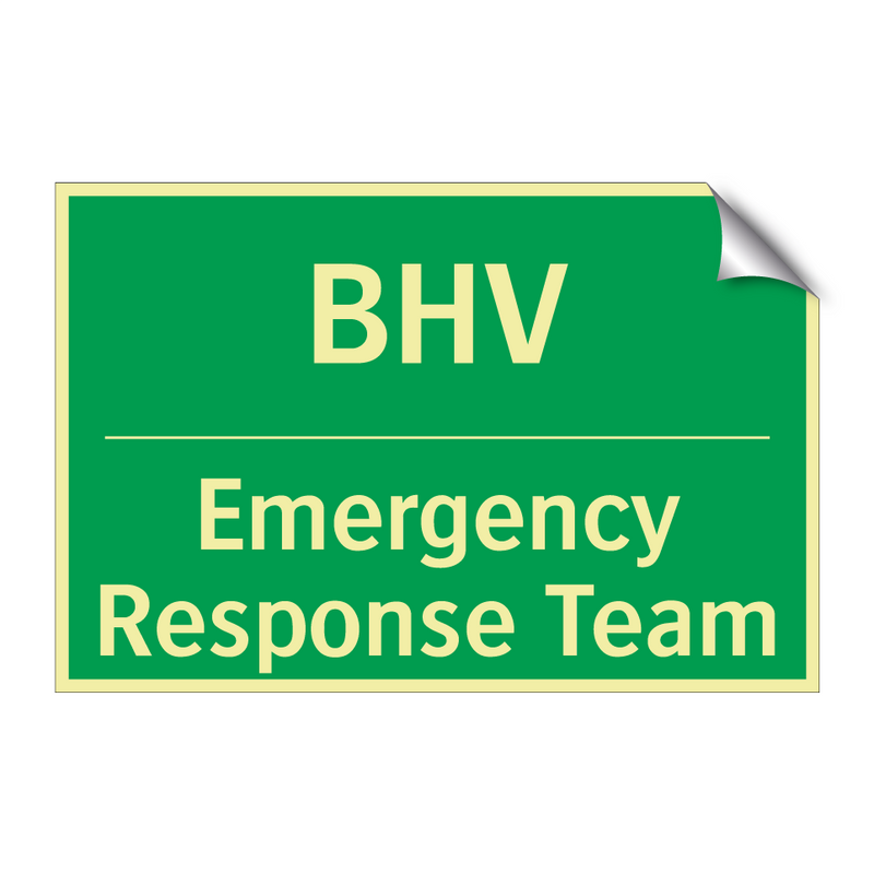 BHV - Emergency Response Team & BHV - Emergency Response Team & BHV - Emergency Response Team