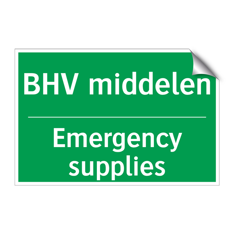 BHV middelen - Emergency supplies & BHV middelen - Emergency supplies