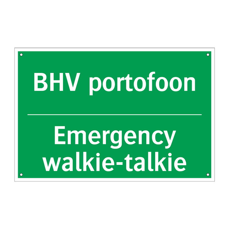 BHV portofoon - Emergency walkie-talkie & BHV portofoon - Emergency walkie-talkie