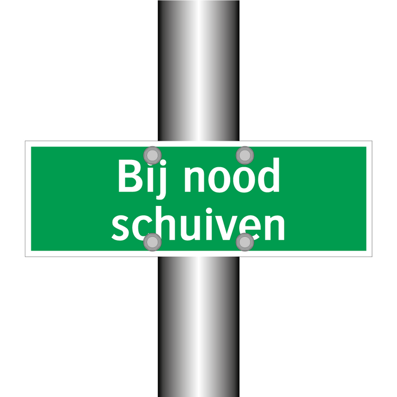 Bij nood schuiven