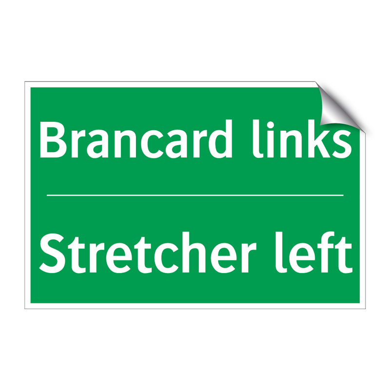 Brancard links - Stretcher left & Brancard links - Stretcher left & Brancard links - Stretcher left