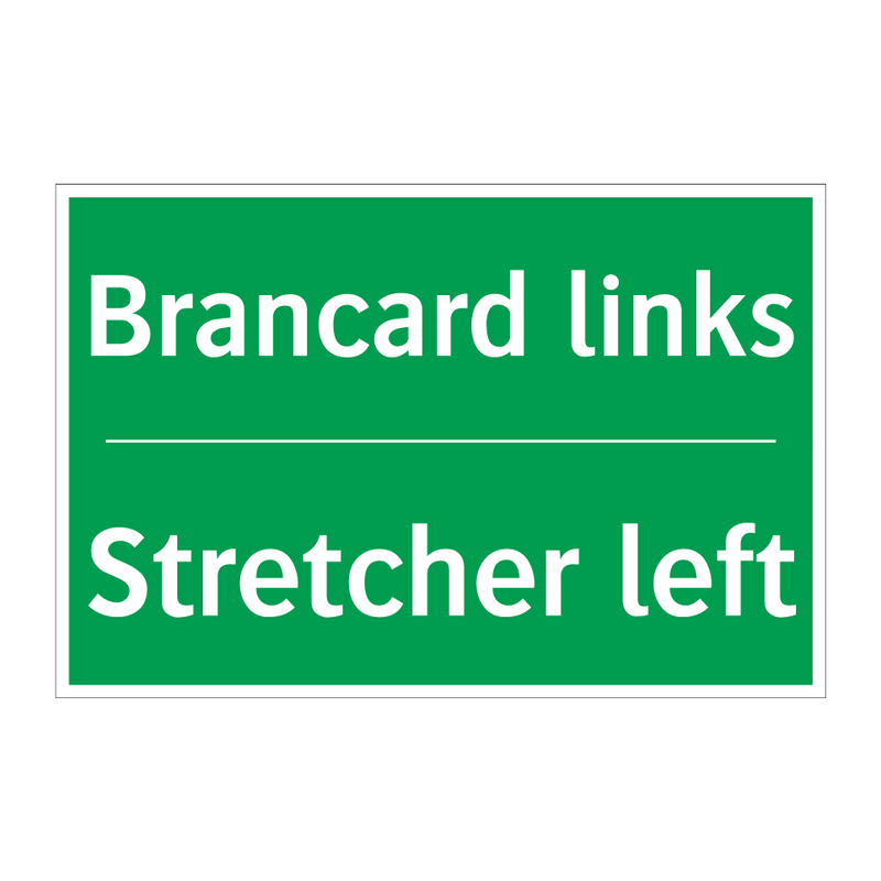 Brancard links - Stretcher left & Brancard links - Stretcher left & Brancard links - Stretcher left