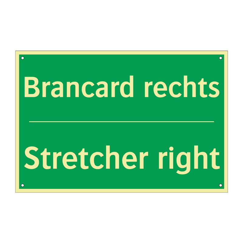 Brancard rechts - Stretcher right & Brancard rechts - Stretcher right