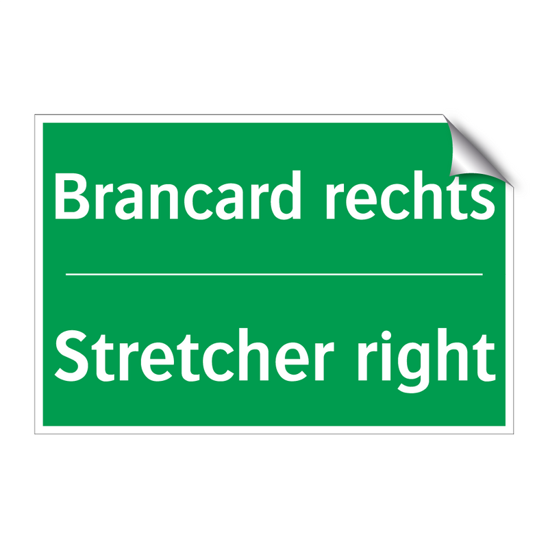 Brancard rechts - Stretcher right & Brancard rechts - Stretcher right