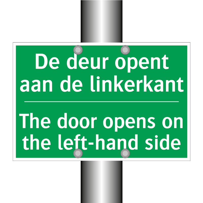 De deur opent aan de linkerkant /.../ - The door opens on the left-hand /.../