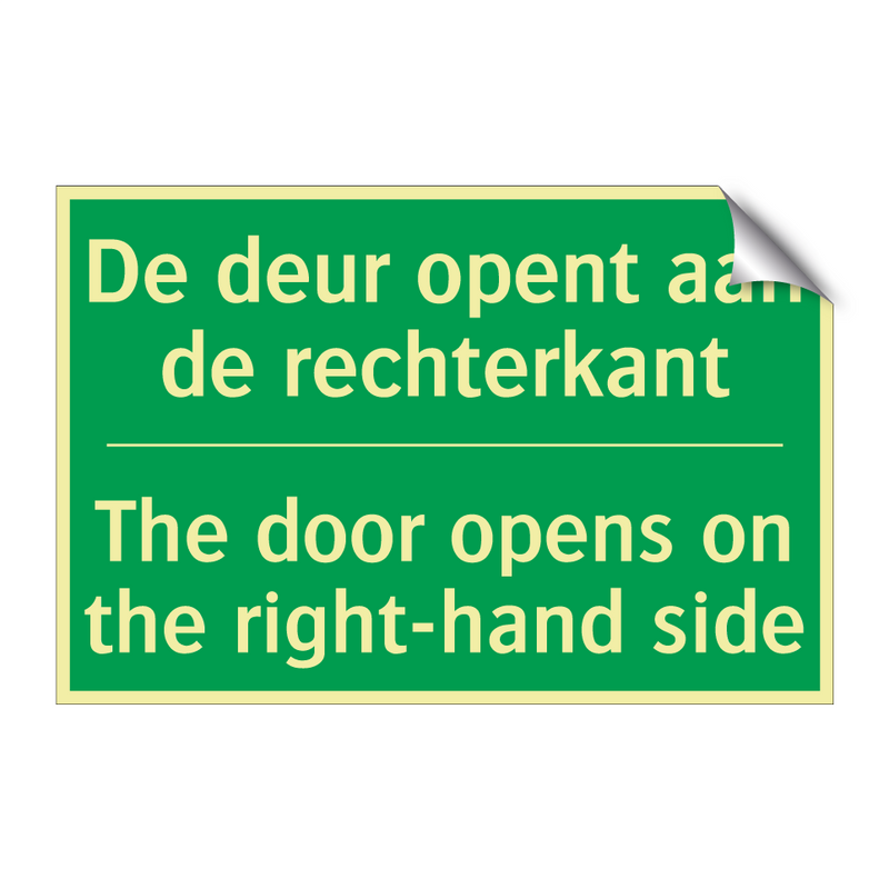 De deur opent aan de rechterkant /.../ - The door opens on the right-hand /.../