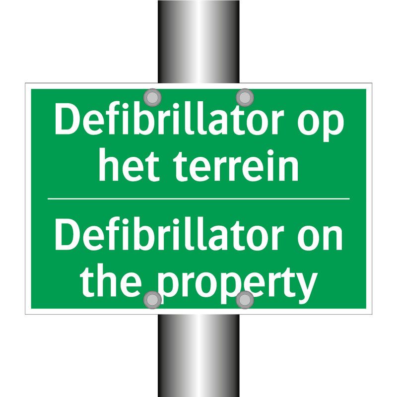 Defibrillator op het terrein - Defibrillator on the property /.../