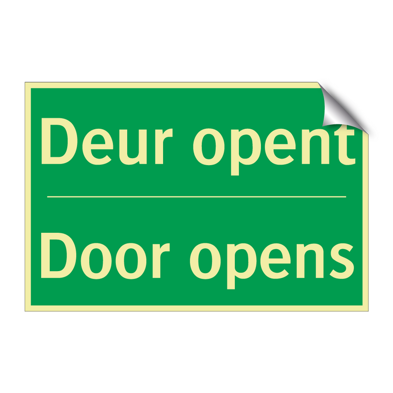 Deur opent - Door opens & Deur opent - Door opens & Deur opent - Door opens