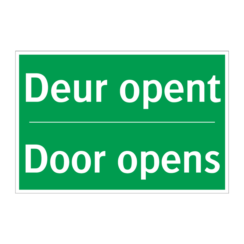 Deur opent - Door opens & Deur opent - Door opens & Deur opent - Door opens