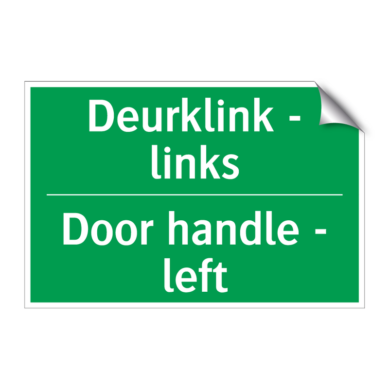 Deurklink - links - Door handle - left & Deurklink - links - Door handle - left