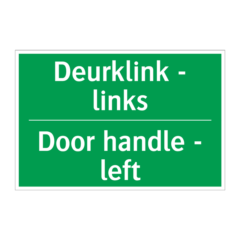 Deurklink - links - Door handle - left & Deurklink - links - Door handle - left