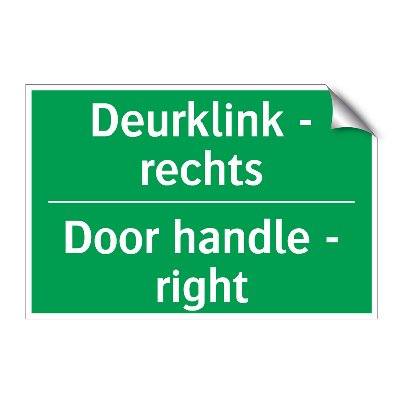 Deurklink - rechts - Door handle - right & Deurklink - rechts - Door handle - right