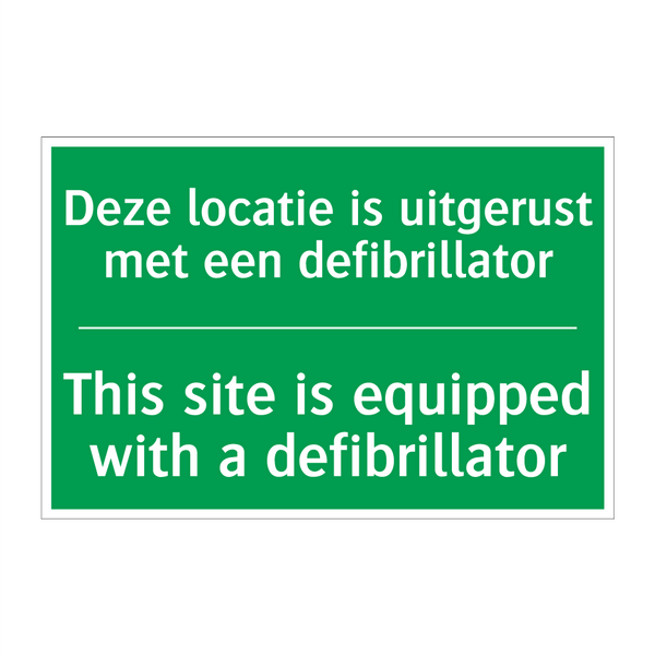 Deze locatie is uitgerust met /.../ - This site is equipped with /.../