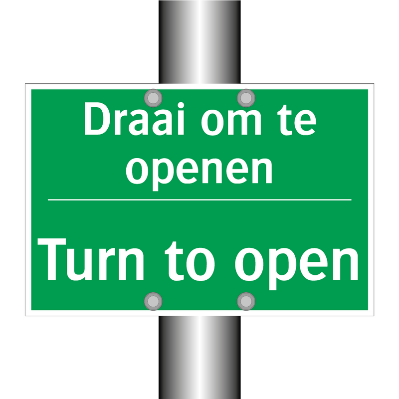 Draai om te openen - Turn to open & Draai om te openen - Turn to open