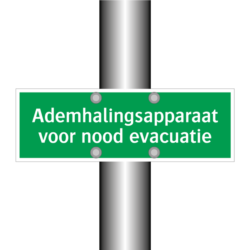 Ademhalingsapparaat voor nood evacuatie