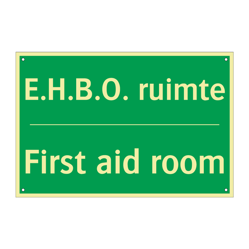 E.H.B.O. ruimte - First aid room & E.H.B.O. ruimte - First aid room