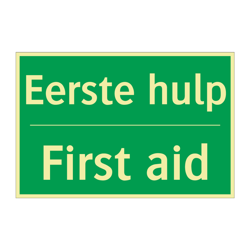 Eerste hulp - First aid & Eerste hulp - First aid & Eerste hulp - First aid